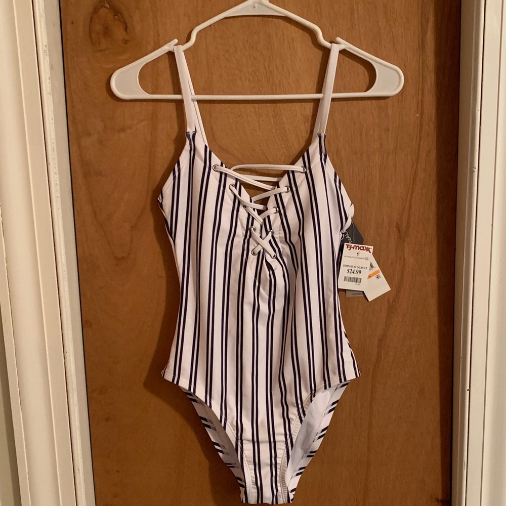 Nautica Swim Laceup Onepiece